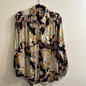 Free People  The Palms Long Sleeve Blouse